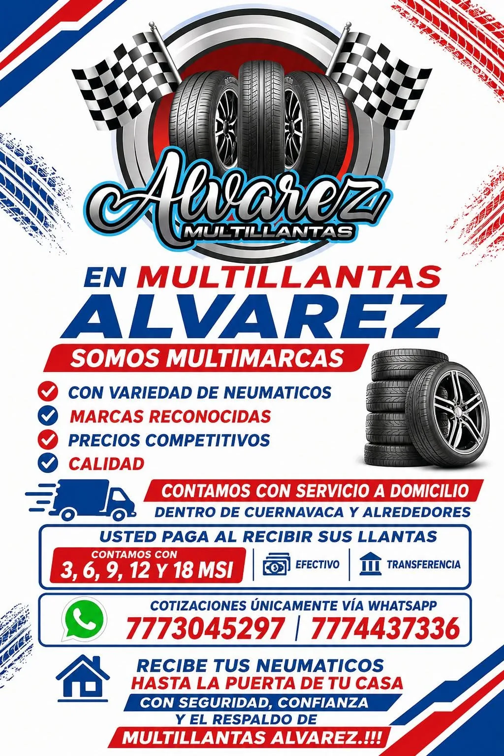 Promoción de neumáticos y servicio Multillantas Álvarez 4