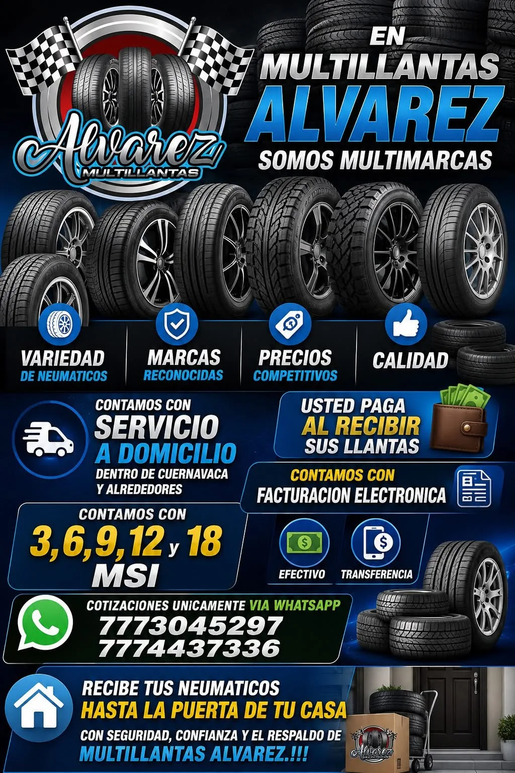 Promoción de neumáticos y servicio Multillantas Álvarez 9